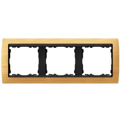 Рамка 3 поста Simon 82, сосна-графит