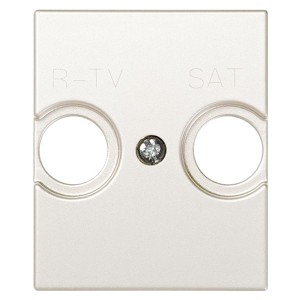 Накладка на телевизионную розетку R-TV+SAT широкий модуль Simon 82 Centralizations, белый