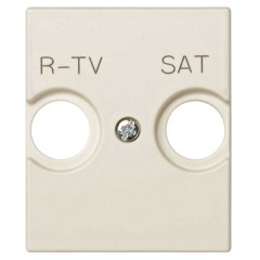 Накладка на телевизионную розетку R-TV+SAT широкий модуль Simon 82 Centralizations, слоновая кость