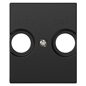 Накладка на телевизионную розетку R-TV+SAT широкий модуль Simon 82 Centralizations, графит