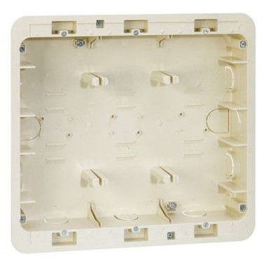 Обзор Коробка для внутреннего монтажа 3-рядной рамки с суппортами,236х266х50,5мм Simon 27C,82C