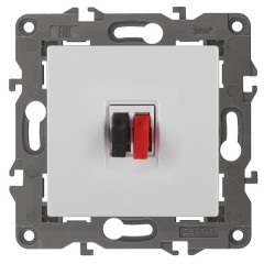 Розетка аудио IP20 Эра Elegance белый 14-3111-01