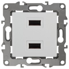 Устройство зарядное USB 230В/5В-2100мА IP20 Эра 12, белый 12-4110-01