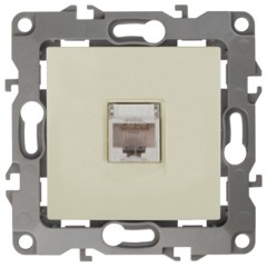 Розетка информационная RJ45 кат.5е IP20 Эра 12, слоновая кость 12-3107-02 (бежевый)