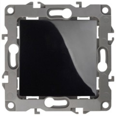 Переключатель 10АХ-250В IP20 Эра 12, чёрный 12-1103-06