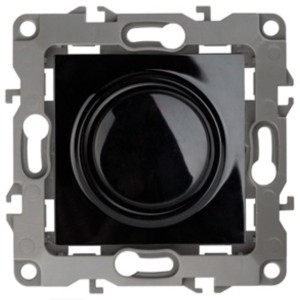 Обзор Светорегулятор поворотно-нажимной 400ВА 230В IP20 Эра 12, чёрный 12-4101-06