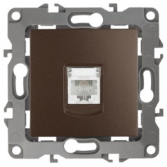 Розетка телефонная RJ11 IP20 Эра 12, бронза 12-3105-13