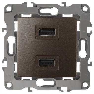 Обзор Устройство зарядное USB 230В/5В-2100мА IP20 Эра 12, бронза 12-4110-13