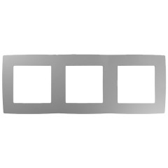 Рамка на 3 поста Эра 12, алюминий 12-5003-03