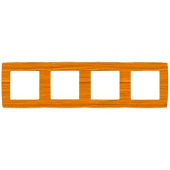 Рамка на 4 поста Эра 12, ольха 12-5004-07