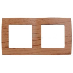 Рамка на 2 поста Эра 12, дуб 12-5002-09