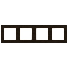 Рамка на 4 поста Эра 12, венге 12-5004-10
