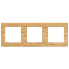 Рамка на 3 поста Эра 12, сосна 12-5003-11
