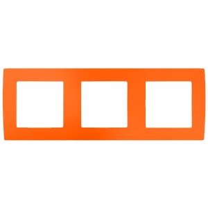 Обзор Рамка на 3 поста Эра 12, оранжевый 12-5003-22