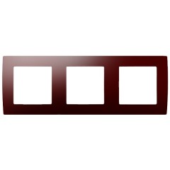 Рамка на 3 поста Эра 12, бордо 12-5003-25