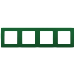 Рамка на 4 поста Эра 12, зелёный 12-5004-27