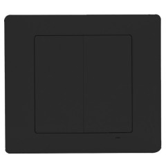 Радиовыключатель двухклавишный кнопочный Zamel Exta Free беспроводной передатчик 4 канала черный