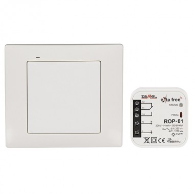 Отзывы Комплект для беспроводного управления Zamel (RNK02 + ROP01) 1 канал 1250Вт белый
