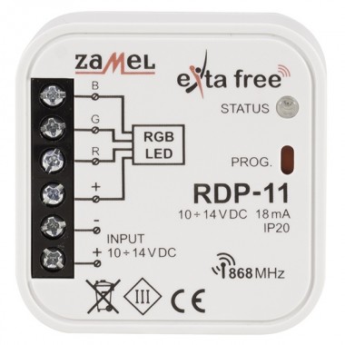 Отзывы Драйвер RGB LED с возможностью управления по радиоканалу Zamel Exta Free 1 канал 10-14В 4А DC
