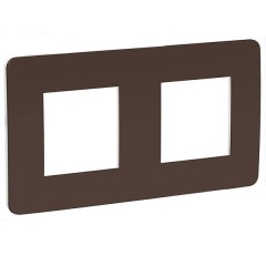 Рамка Unica Studio Color 2 пост, шоколад/бежевый