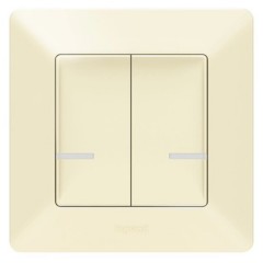 Умный беспроводной выключатель 2-клавишный Legrand Valena Life NETATMO слоновая кость