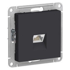 Розетка компьютерная RJ45 кат 6А SE AtlasDesign, карбон