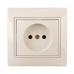 Розетка 2P 16А 250В IP20 Intro Plano, слоновая кость 1-201-02 (бежевый)