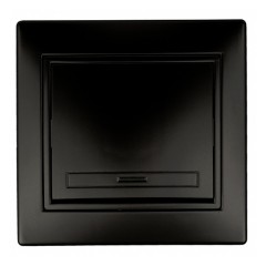 Выключатель 10А 250В  IP20 Intro Plano, антрацит 1-101-05