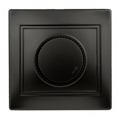 Светорегулятор поворотный 600Вт 230В IP20  Intro Plano, антрацит 1-401-05