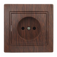 Розетка 2P 16А 250В IP20 Intro Plano, венге 1-201-10