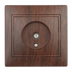 Розетка TV одиночная IP20 Intro Plano, венге 1-301-10