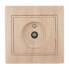 Розетка TV одиночная IP20 Intro Plano, сосна 1-301-11