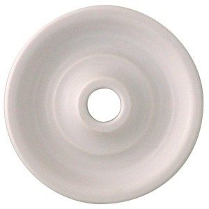 Накладка (центральная плата) для выключателей Bironi Шедель, пластик белый
