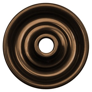 Накладка (центральная плата) для выключателей Bironi Шедель, пластик коричневый
