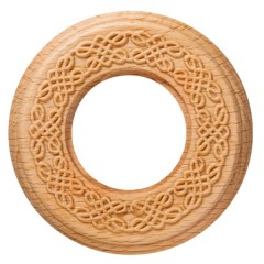 Рамка 1-я с резьбой форма восьмерка Bironi Шедель , дерево цвет "Натурэль"
