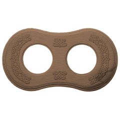 Рамка 2-я с резьбой форма восьмерка Bironi Шедель , дерево цвет "Винтаж"