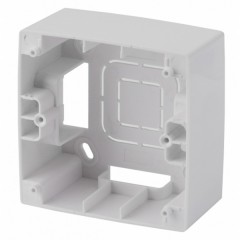 Коробка накладного монтажа Эра 12 1 пост, белый 12-6101-01