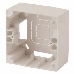 Коробка накладного монтажа Эра 12 1 пост, слоновая кость 12-6101-02 (бежевый)