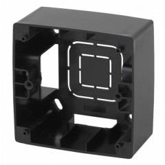Коробка накладного монтажа Эра 12 1 пост, чёрный 12-6101-06