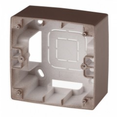 Коробка накладного монтажа Эра 12 1 пост, бронза 12-6101-13
