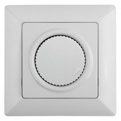 Светорегулятор поворотный 600Вт 230В  Intro Solo, белый 4-401-01
