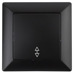 Переключатель 10А-250В Intro Solo, антрацит 4-103-05