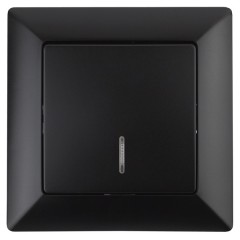 Выключатель с подсветкой 10А-250В Intro Solo, антрацит 4-102-05