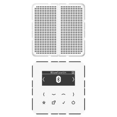 Цифровое радио DAB+/FM моно Jung CD белый/белый