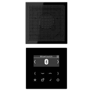 Цифровое радио DAB+/FM с поддержкой Bluetooth моно Jung LS черный/черный