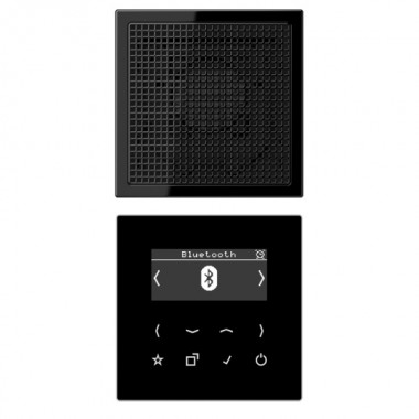Купить Цифровое радио DAB+/FM с поддержкой Bluetooth моно Jung LS черный/черный