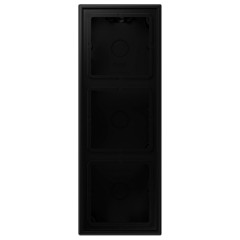 Коробка для накладного монтажа 3-ая Jung LS Черный матовый