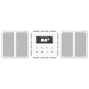 Цифровое радио DAB+/FM стерео Jung CD белый/белый