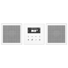 Цифровое радио DAB+/FM стерео Jung LS белый/белый