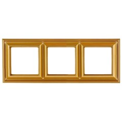 Рамка 3-ая для вертикальной и горизонтальной установки Jung ECO Profi Deco Золото